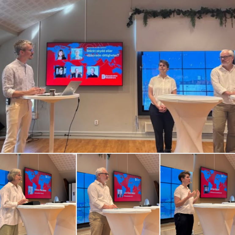 Kommittén för demokratins röstbärare i Almedalen 2026